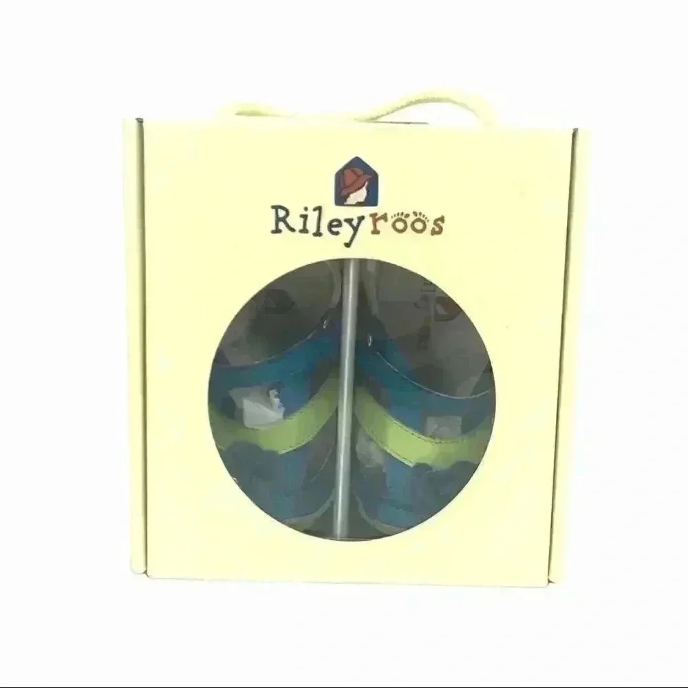 Rileyroos Allyson Easy Walker Flats Kiwi Size 18‑24M Leather NIB Toddler